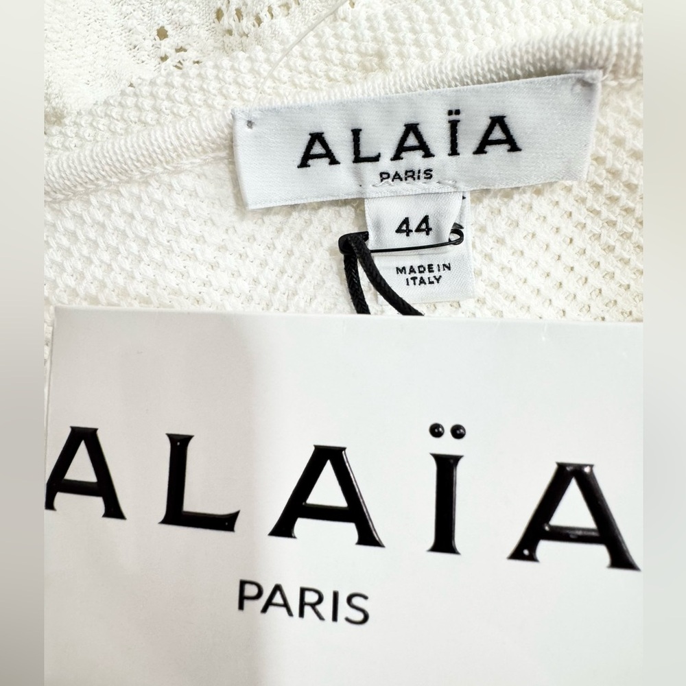ALAIA Skater cotton lace mini dress - Picture 9 of 11